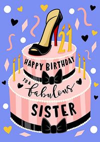 Tap to view Fabulous Sister 21st Birthday Card