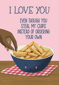 Tap to view Chips Valentine Card