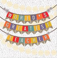 Tap to view World's Greatest Teacher Thank You Card