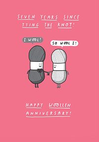 Tap to view 7 Years tying the knot Card