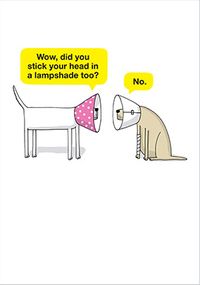 Tap to view Head In A Lampshade Card