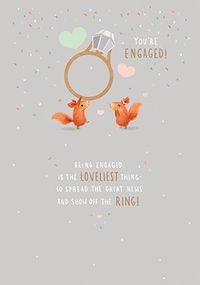Tap to view Spread the News and Show off the Ring Engagement Card