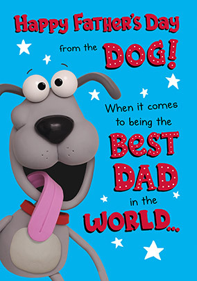 Happy Father's Day from the Dog Card | Funky Pigeon