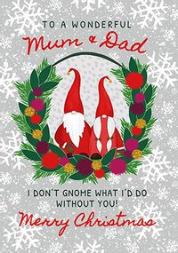 Tap to view Mum & Dad Gnome Christmas Card