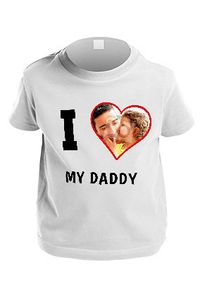 Tap to view I Heart My Daddy Personalised Photo T-Shirt