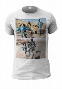 Tap to view 2 Photo Upload Personalised Men's T-Shirt