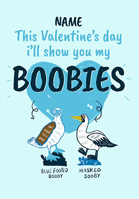 Shake Your Boobies Valentine card