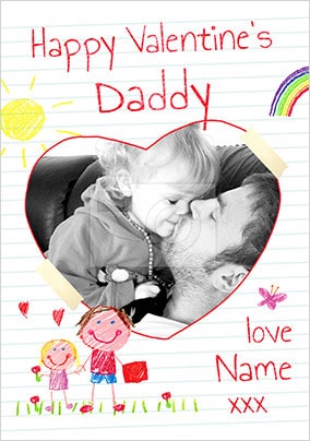 valentines card daddy