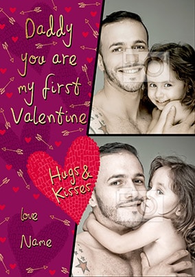 daddy's first valentine's day card