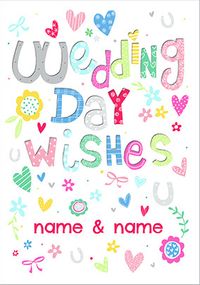 Tap to view Pretty Patterns - Wedding Day Card Wedding Wishes