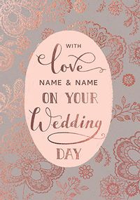 Tap to view With Love on your Wedding Day personalised Card