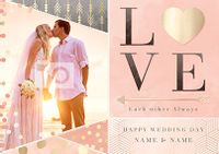 Tap to view All That Shimmers - Photo Upload Love Wedding Day Card