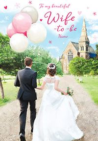 Tap to view Wife to Be Personalised Wedding Card