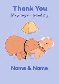 Tap to view Thank You For Joining Our Special Day Personalised Wedding Card