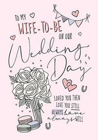Tap to view Wife to be on our Wedding Day personalised Card