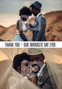 Tap to view Thank You - Our Favourite Day Photo Card