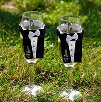Tap to view Photographic - Wedding Flutes His & His