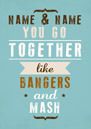 Tap to view We Go Together - Bangers Mash Poster